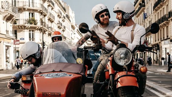 Tour privato e personalizzato di Parigi in motocicletta sidecar