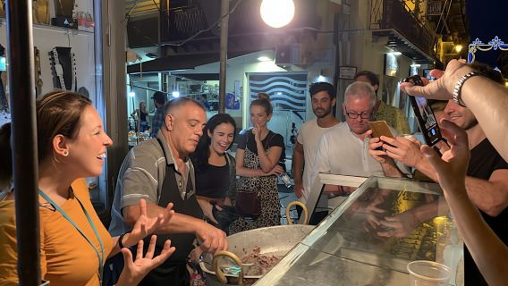 Evening street food tour of Palermo
