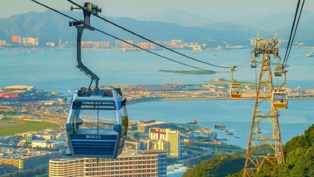 Hong Kong Ngong Ping 360 round-trip cable car ticket with optional standard cabin, Crystal Cabin, or panoramic cabin