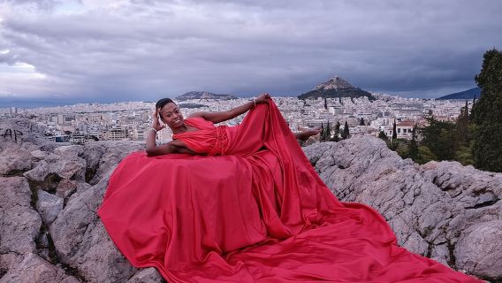 Servizio fotografico privato ad Atene con vista sull'Acropoli