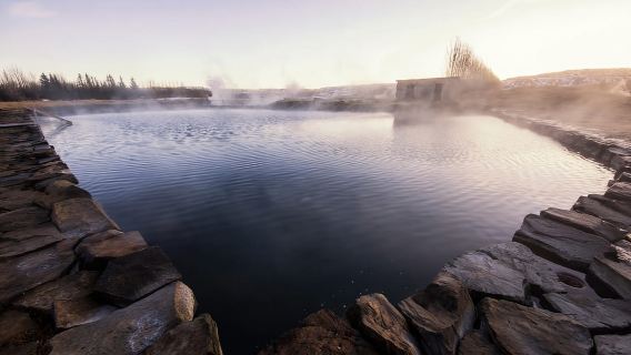 Reykjavík: Glacier Snowmobile and Hot Springs with Pickup