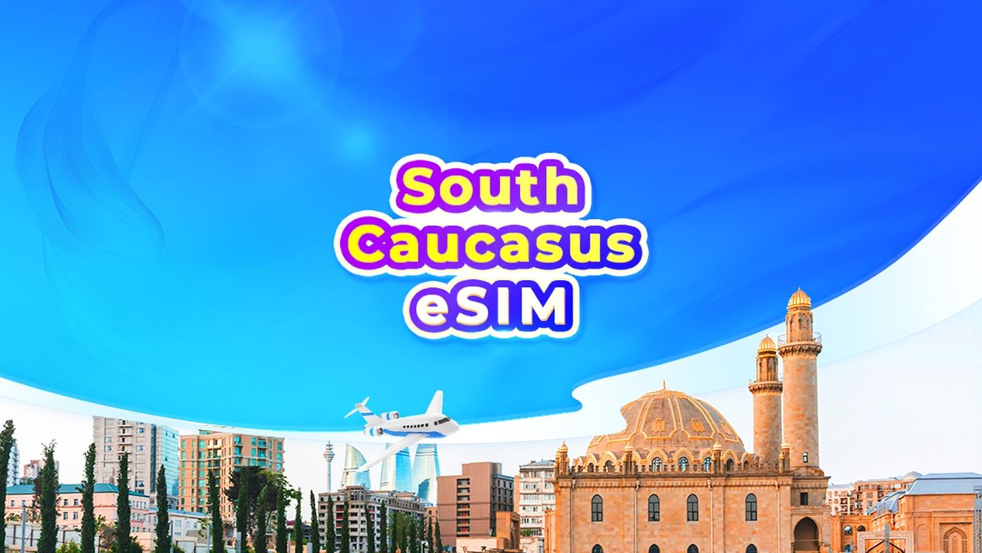 Kaukasus 3 landen 4G/5G eSIM|Armenië/Azerbeidzjan/Georgië|Dagelijks pakket/data-abonnement|24-uurs betaling|1-30 dagen|QR-code
