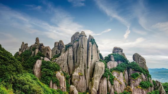 1-day tour private charter/shared transfer in Xiapu (Yangjiaxi + Taimu Mountain + Xiaohao Mudflats + Dongbi Boardwalk Sunset)