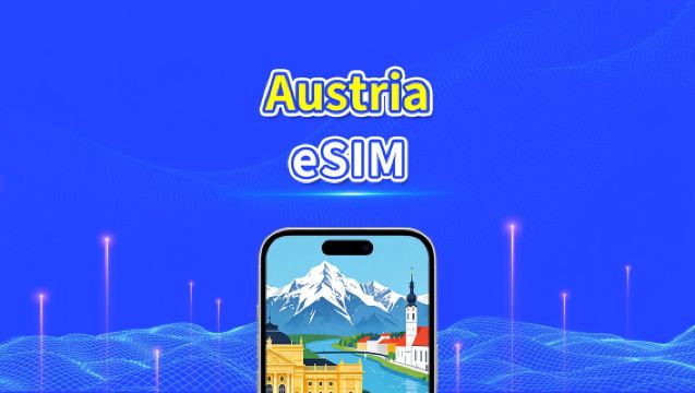 Austria eSIM | Data Kelajuan Tinggi | 5G/4G | Pakej Harian/Data | 24-Jam | 1-30 Hari | Kod QR