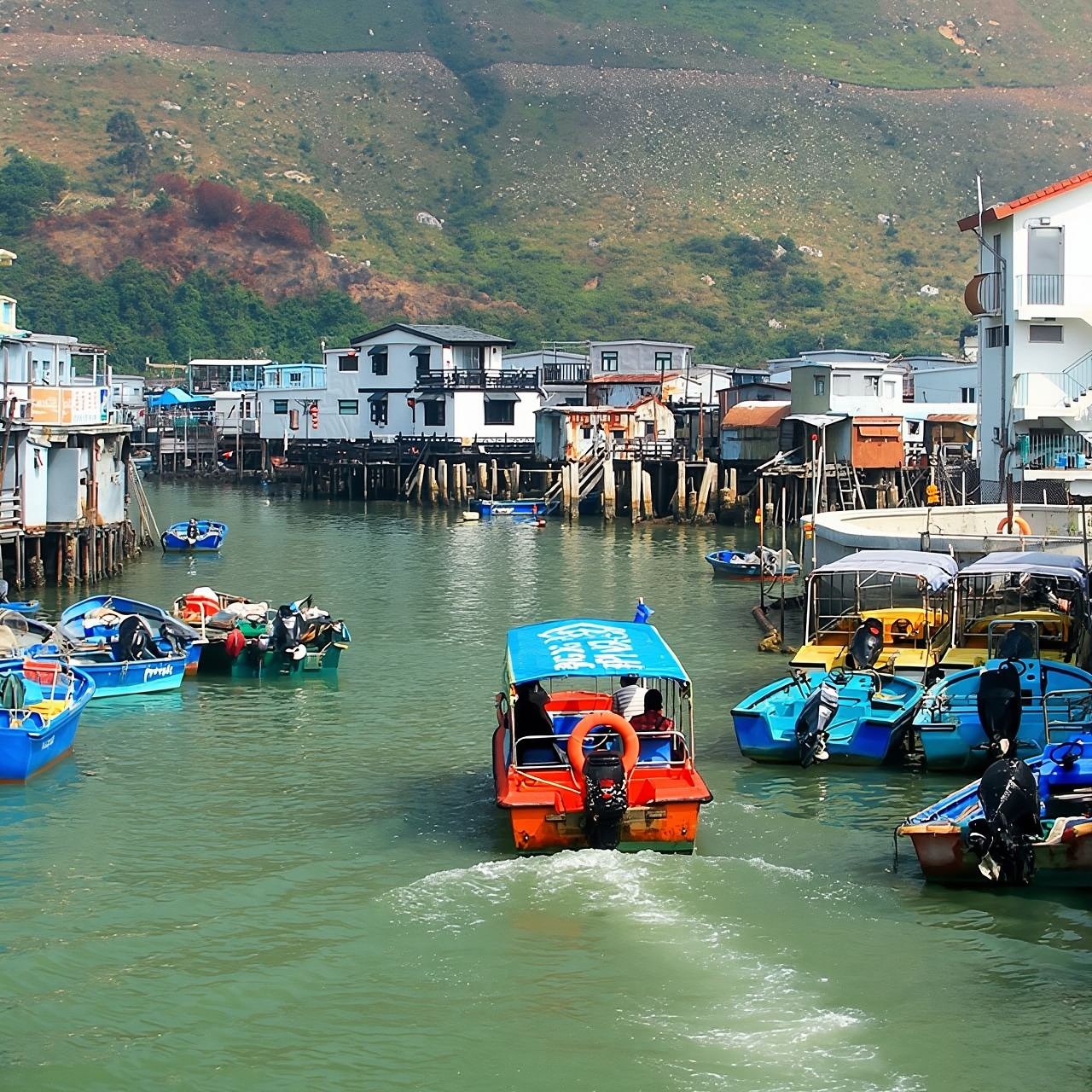 香港・ランタウ島ワンデーツアー【天壇大仏+大澳(タイオー)漁村+チャイナホワイトドルフィン観賞】