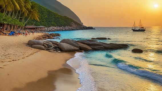 Hainan Sanya + Yalong Bay + tour di un giorno in noleggio con conducente esclusivo : Rose Valley + immersione subacquea+ Coastal World EA