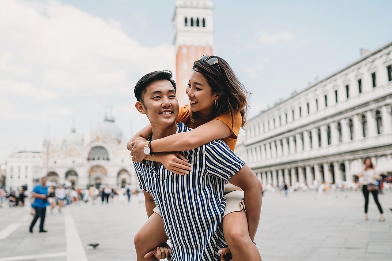 Fabulous photoshoot in the Canals of Venice
