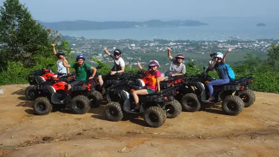 普吉島山頂大佛越野四驅車ATV 全地形越野車 大象營地【椰皮旅行】