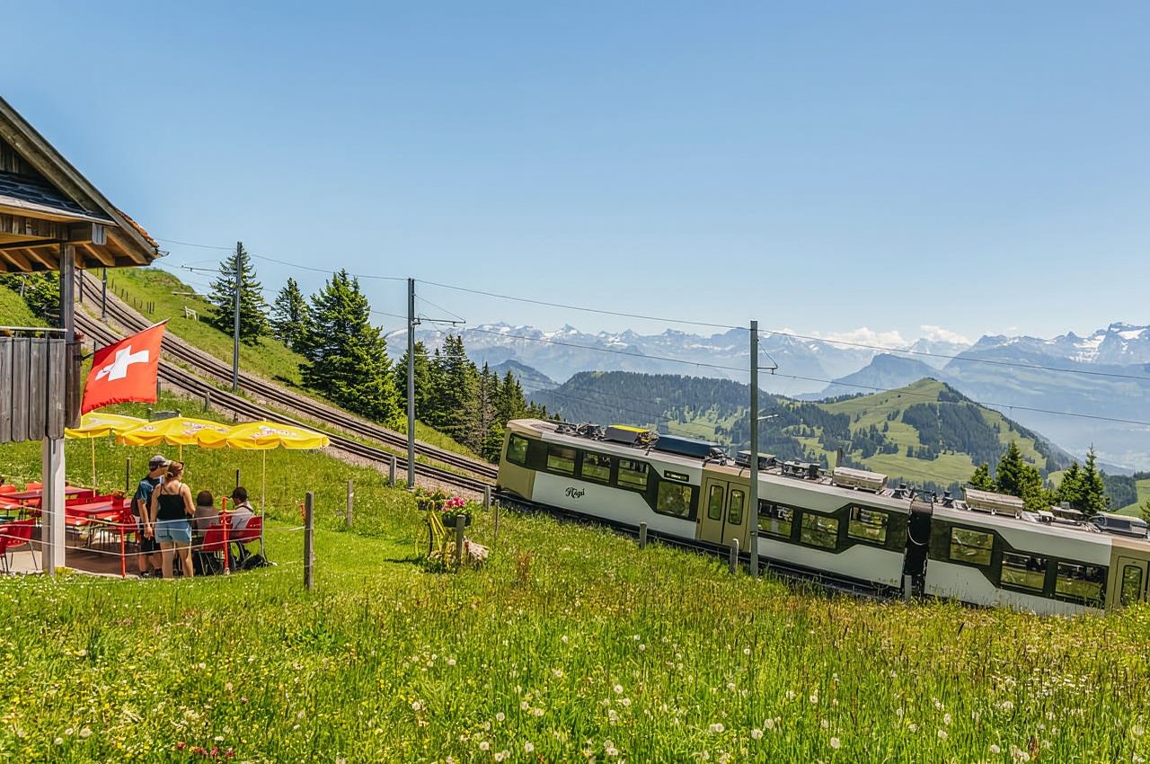 Lucerne: Boat Trip, Mount Rigi Train, & Mineral Baths Ticket