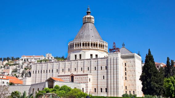 Lawatan sehari ke Nazerath dan Tasik Galilei di Israel (Gereja Kabar Sukacita/Pembaptisan Sungai Jordan)