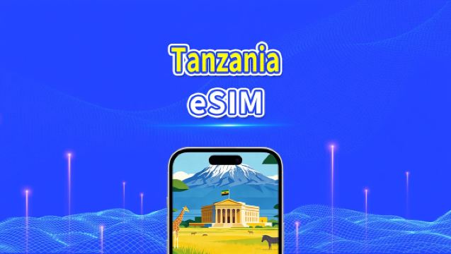 eSIM Tanzania | 4G | Paket Data Harian/Total | 1–30 hari | Penagihan 24 Jam | Kode QR