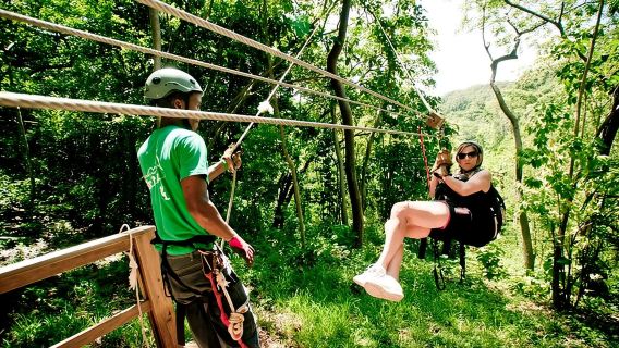 Roatan Canopy Zip Line and Beach Escape