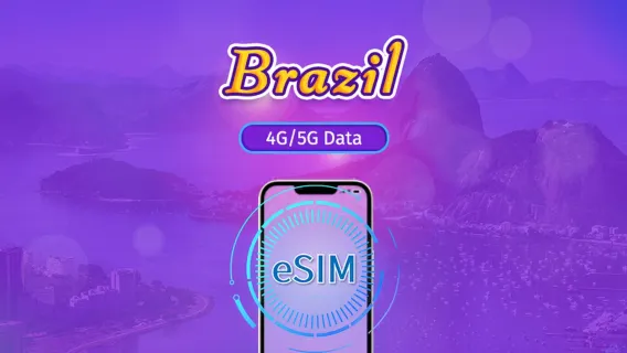 Brasile | eSIM 5G/4G | Pass giornaliero / Pacchetto totale | Fatturazione ogni 24 ore | 1–30 giorni | Codice QR