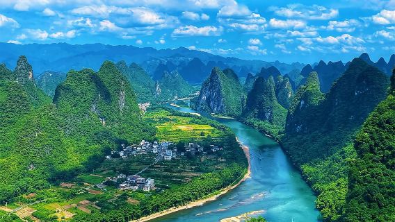 【免早起】灕江風景名勝區三遊【四星遊船+九馬畫山竹筏+灕岸觀光車】