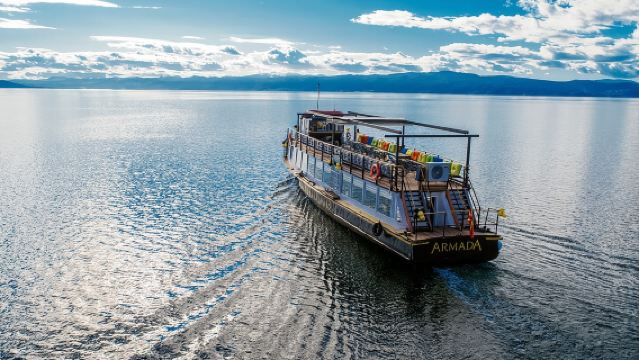 1.5 Hour Ohrid Lake Sunset Cruise