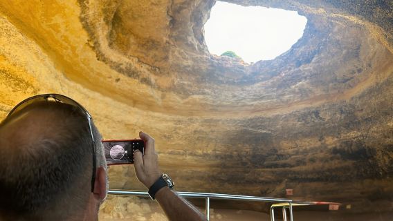 Portimao: SUNSET Benagil Caves Tour | Eco Catamaran