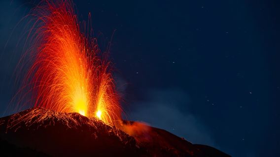 Stromboli: Sonnenuntergangstrekking in Sciara del Fuoco