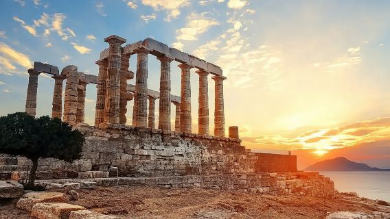 Sunion Cape and Temple of Poseidon Tour from Athens with Optional Midnight Excursion