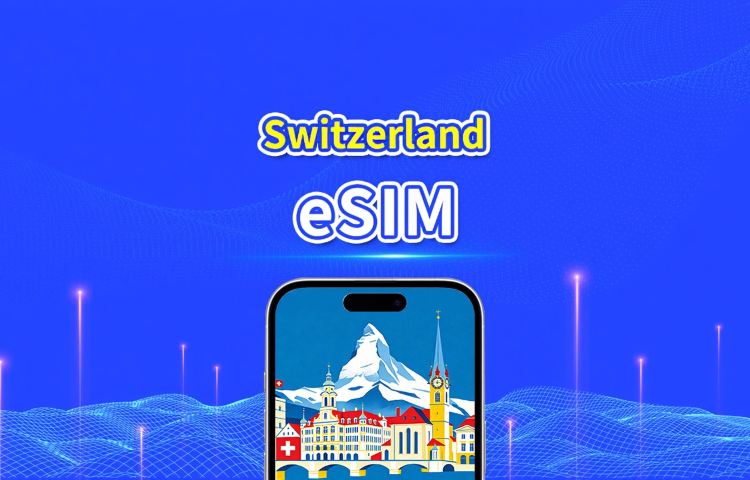 Switzerland 5G eSIM | Dual Net | Fully Supports AI & TikTok | Daily/Total Data Package | 1–30 Days | 24-Hour Billing | QR Code
