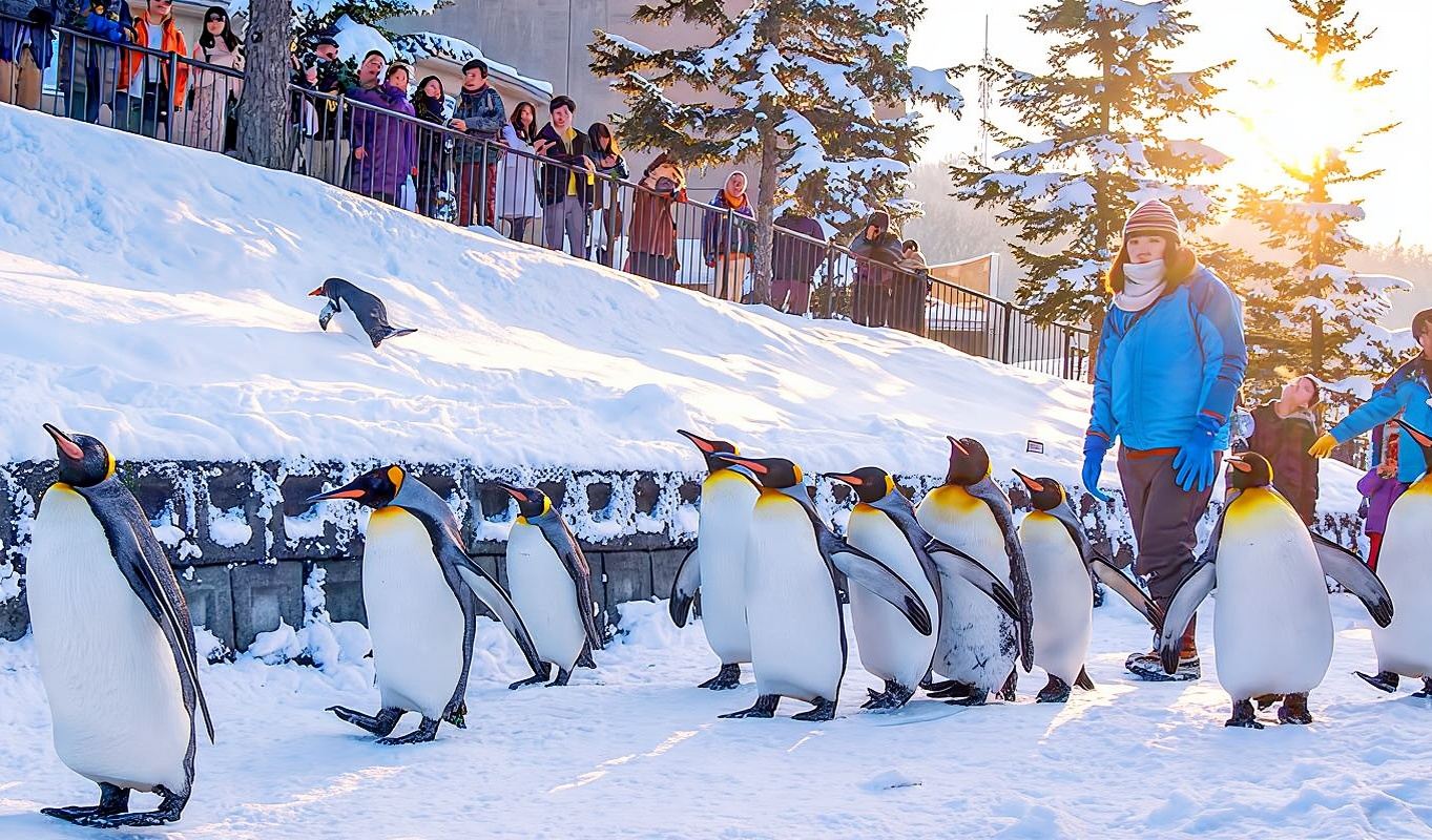 Hokkaido Asahiyama Zoo & Waterfall & Instagrammable Christmas Tree & Elf Stream / Chinese or English Guided Day Trip