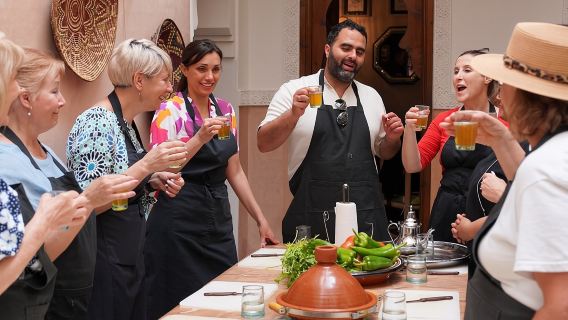 Moroccan cooking class with maket in the Medina of Marrakech