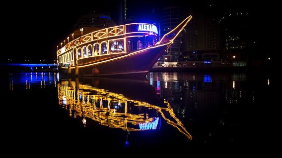 Dinner Cruise in Dubai Marina onboard Alexandra Dhow