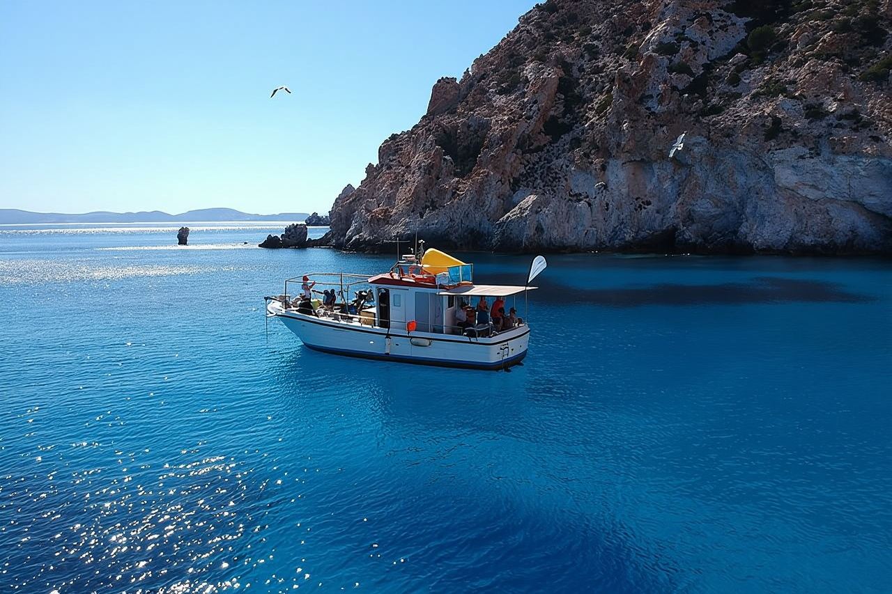 Morning Group Cruise from Milos To Polyaigos