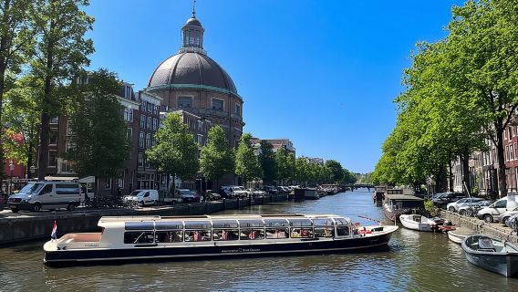 Crociera di lusso di 75 minuti sui canali di Amsterdam - Guida dal vivo del capitano