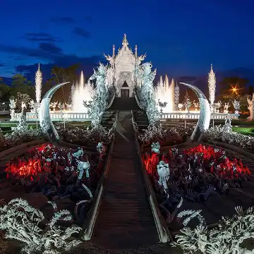 Chiang Mai Departure | Hot Spring + White, Black & Blue Temples