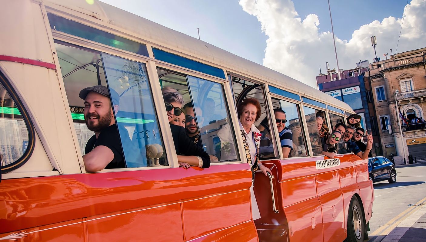 Vintage Bus Tour: Aviation Museum & Mosta Church inc Platter