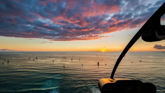 50-Minute Sunset Helicopter Tour Over Waikiki, O‘ahu, Hawaii