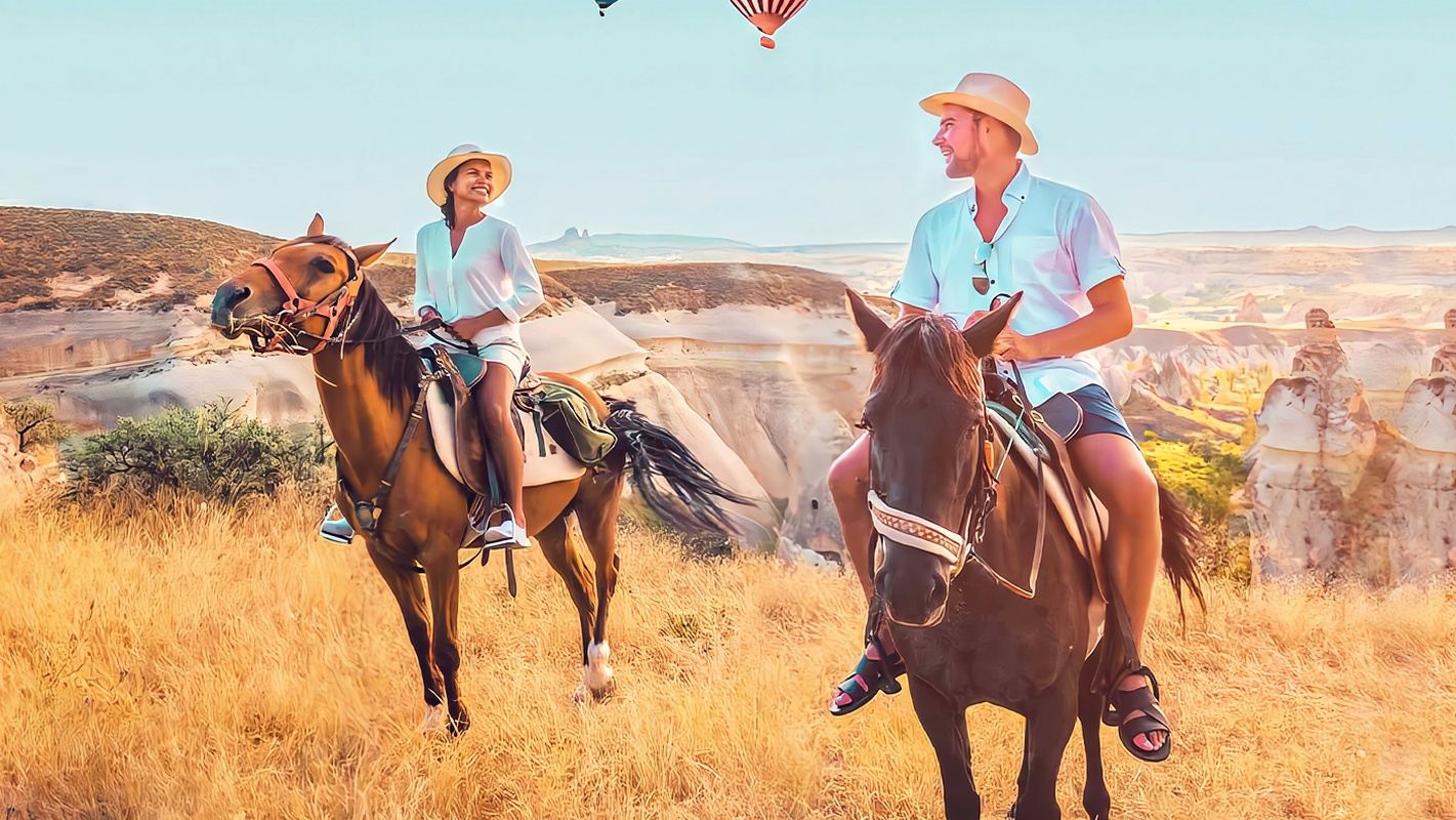 Cappadocia, Turkey Horse and Camel Riding Goreme Sunrise and Sunset Tour with Hotel Transfer