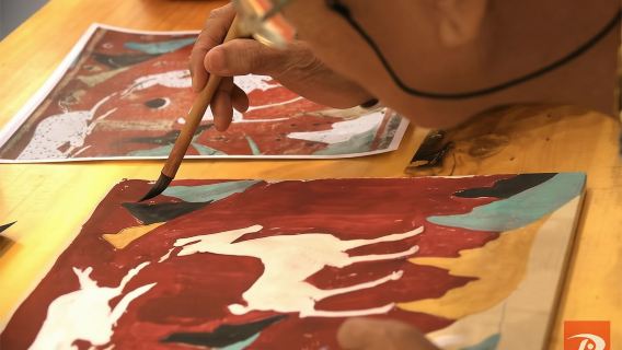 甘肅敦煌鳴沙書院壁畫臨摹親子成人研學體驗（包含材料費+老師現場指導教學+全程1.5小時左右+畫作可帶走）