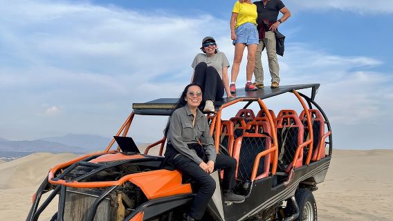 Desde Ica o Huacachina: Experiencia de pisco y buggy al atardecer