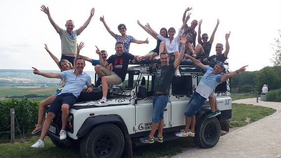 Champagnerprobe, Panoramaspaziergang durch die Weinberge