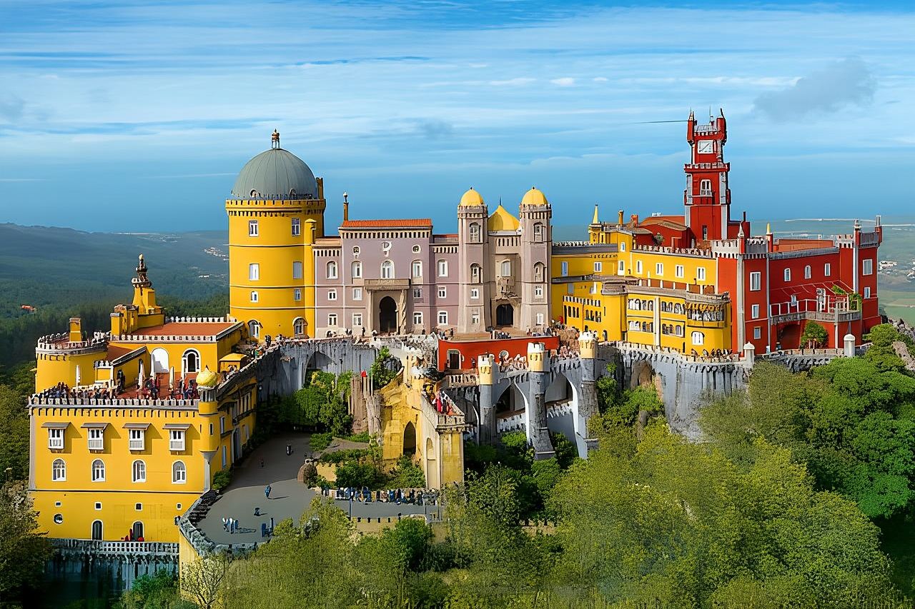 Private tour from Lisbon:Sintra Pena Palace Cabo da Roca, Cascais