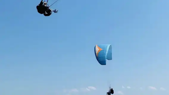 杭州金家山滑翔傘基地+鸕鳥國家滑翔傘飛行營地滑翔傘飛行體驗【專業教練帶飛+贈送GoPro影片拍攝】