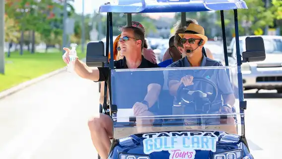 Guided Tampa Sightseeing Tour in a Deluxe Street Legal Golf Cart