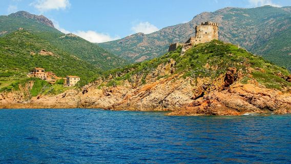 Depuis Ota : excursion en bateau écologique dans la réserve naturelle de Scandola