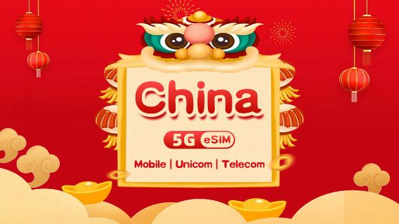 eSIM 4G/5G Cina | Pacchetto giornaliero/Pacchetto totale | 500 MB/giorno - totale 30 GB | 1-30 giorni | Sistema attivo 24 ore su 24 | QR code