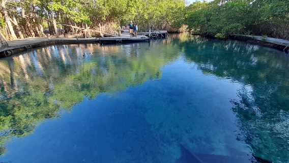 Excursión en barco a las Tres Islas de Holbox con transporte incluido