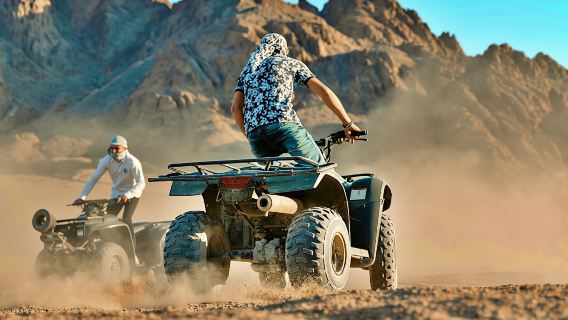 Quad experience in the Sahara with dinner from Sharm El Sheikh