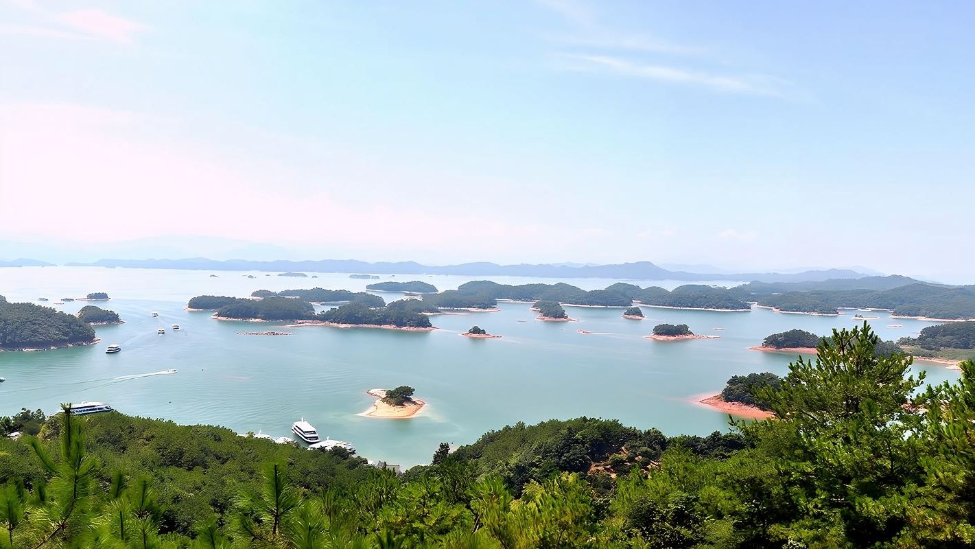 千島湖景區一日遊【千島湖出發中心湖+梅峰島+月光島4島3橋】