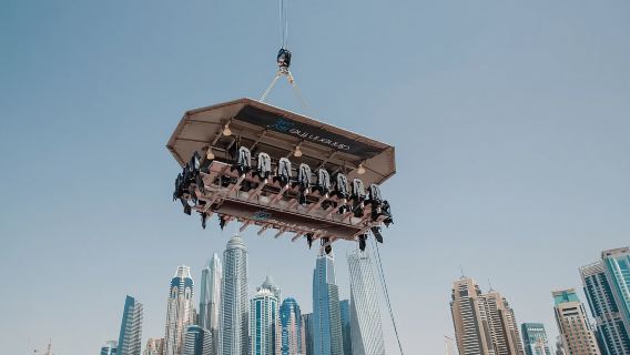 Кулинарный опыт в ресторане Dinner in the Sky в Дубае