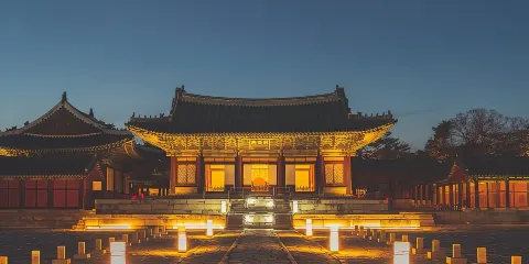 首爾夜間宮殿及市場美食之旅(含車輛)