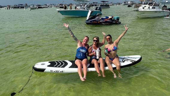 Destin: Avventura in barca a Crab Island con crociera nella baia di Destin