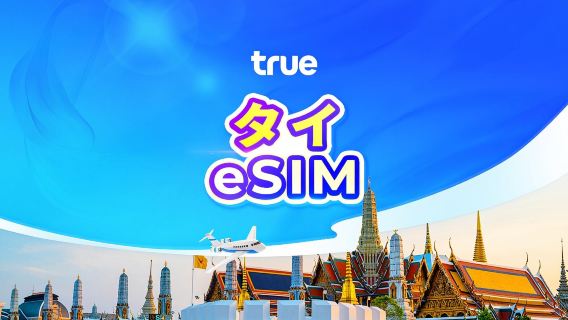 タイ Truemove正規 5G eSIM | 合計35GB/50GB | タイ国内電話番号付き | 24時間課金 | QRコード