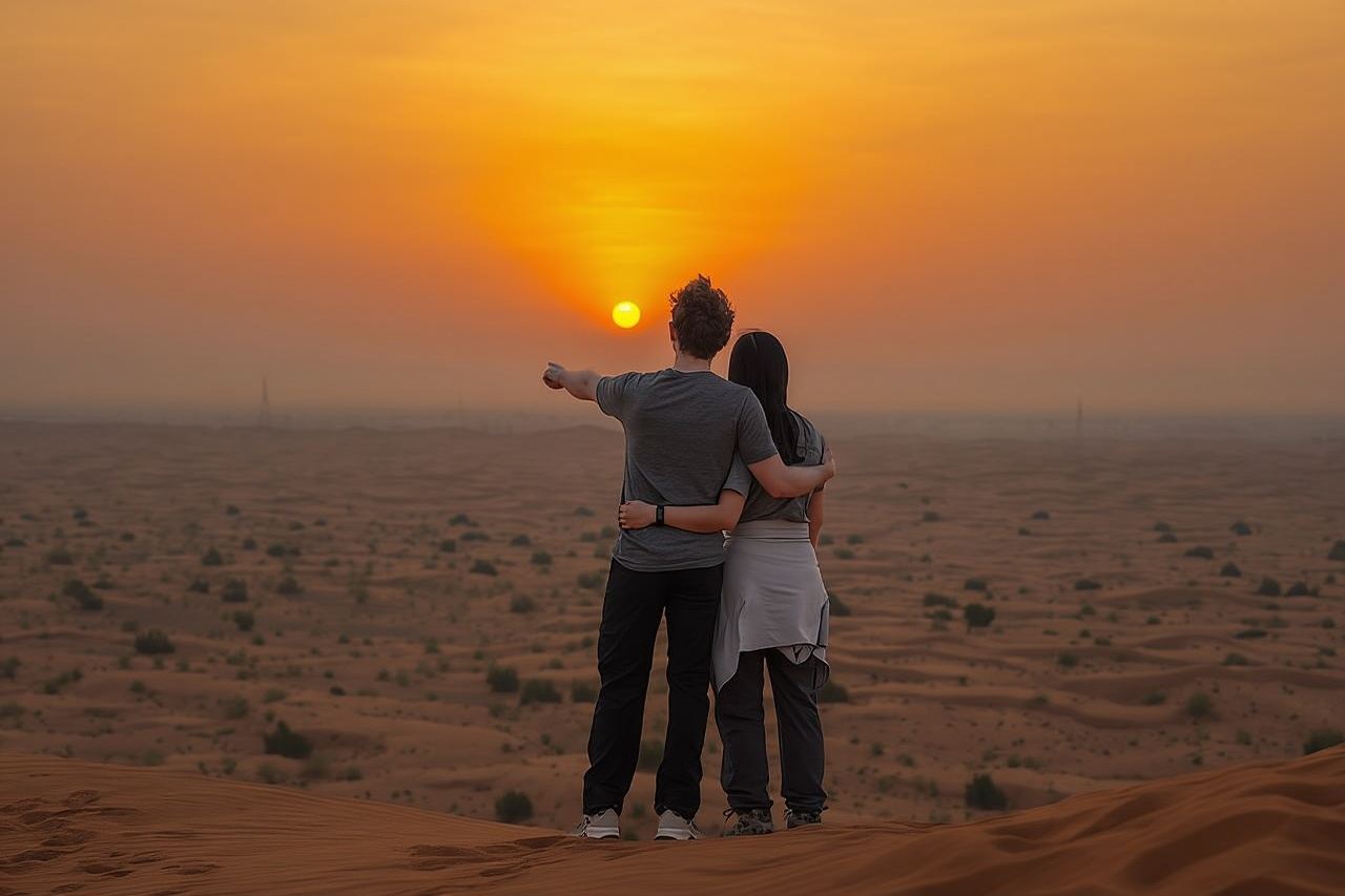 Premium Dubai Desert Sunrise with Dune Bashing & Camel Ride