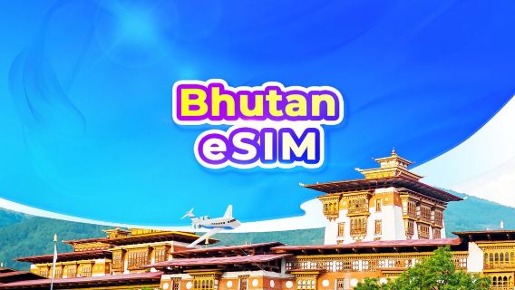 Bhutan | 5G eSIM | Daily package/data package | Billed by 24 hr | QR code