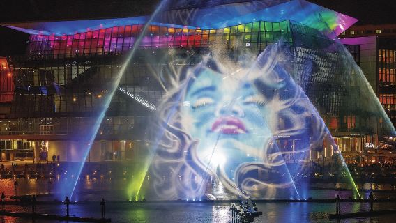 Sydney vivid light festival sightseeing cruise ticket (two departures daily + optional departure pier + drone show on specific dates)